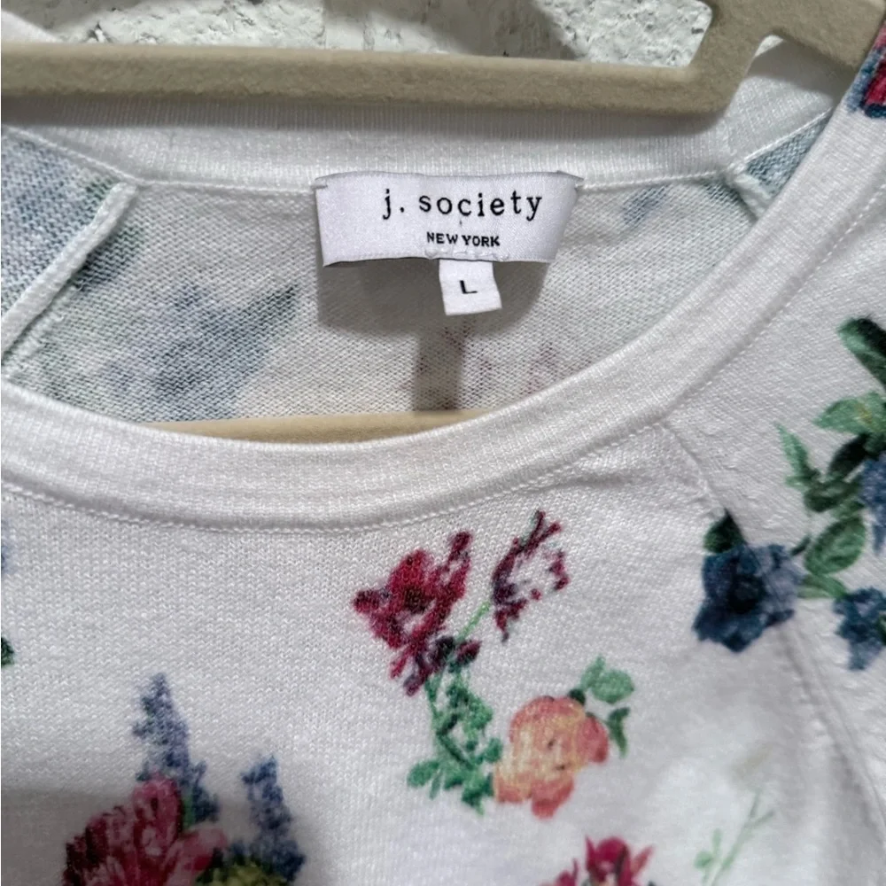 J Society Floral Print Sweater - Picture 2 of 2